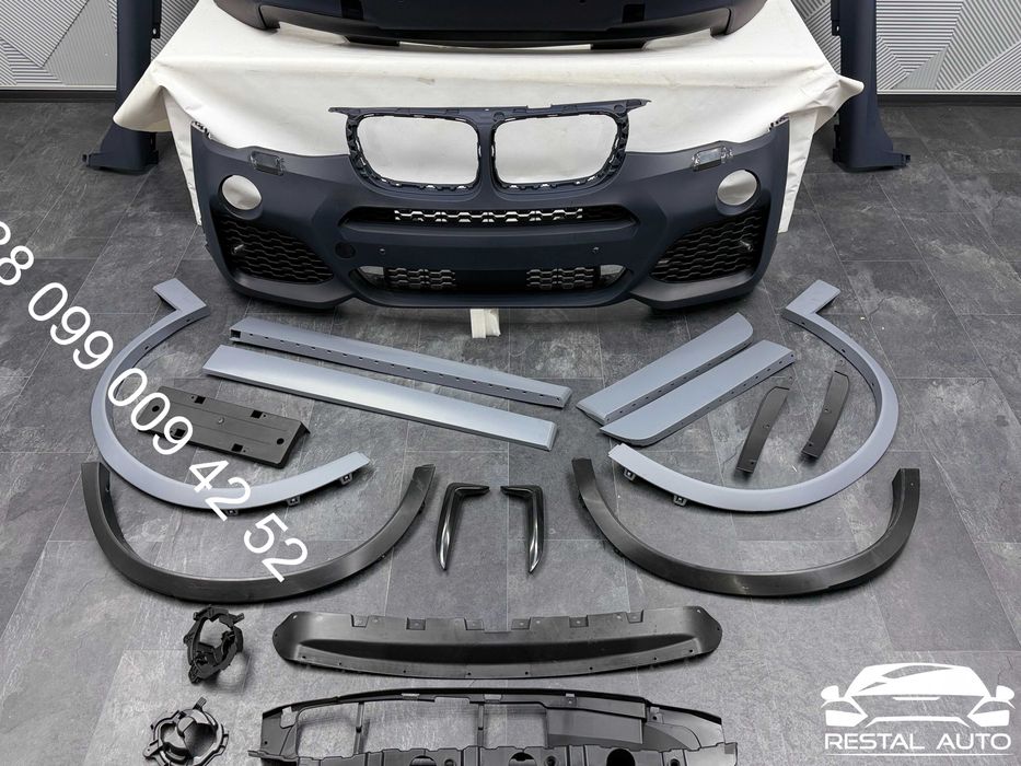 обвіс передній бампер задній пороги арка на BMW X3 F25 2014-2017 року M-Paket