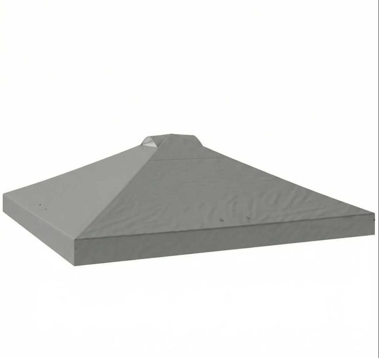 Dach poszycie zamienne do pawilonu ogrodowego altany 3x3m | Jasnoszary UV50+