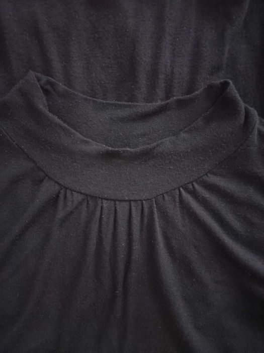 38 M / 40 L półgolf damski czarny bluzka damska z półgolfem czarna