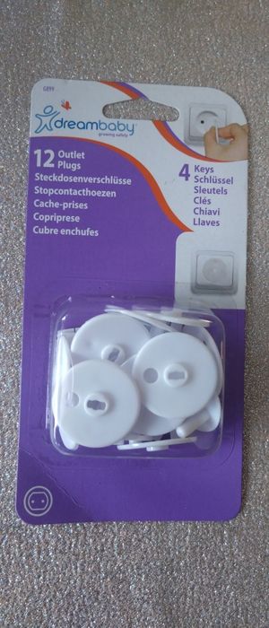 Zaślepki zabezpieczenia do gniazdek 12sztuk Dreambaby