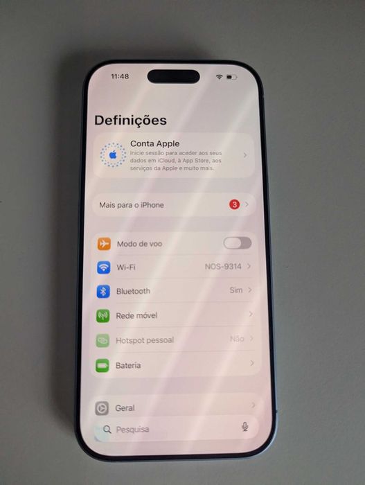Apple iPhone 17 Azul 256GB Estado Novo eSIM 100% Bateria Neverlock