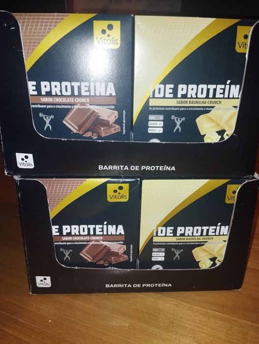 Barras de Proteína Vitalis Novas Seladas – Chocolate e Baunilha