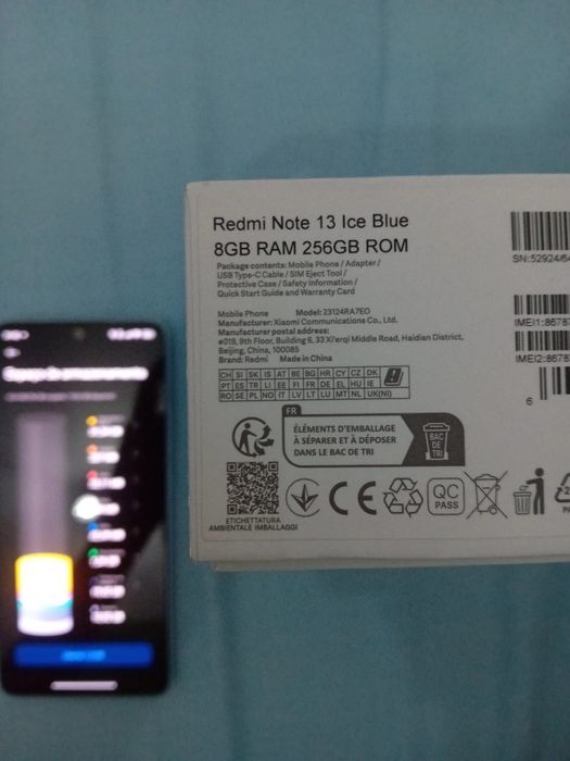Xiaomi redmi note 13 8+8gb ram 256gb ram