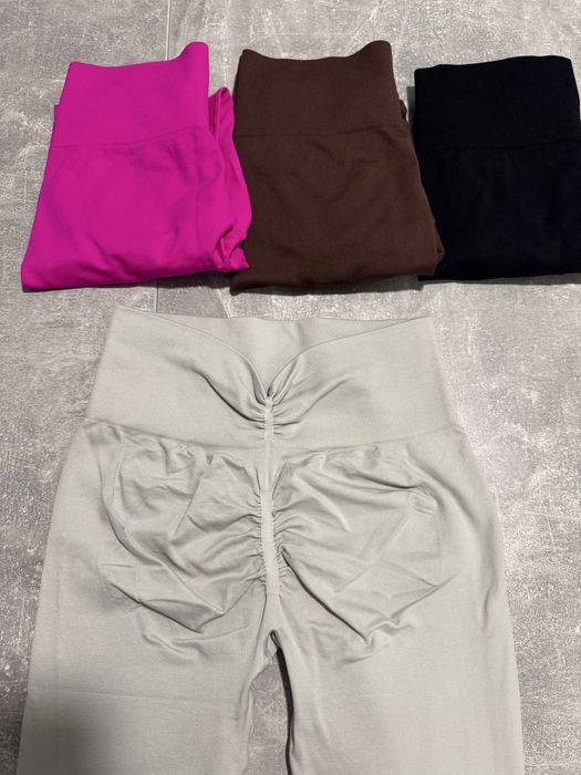 Лосини з push ap однотон кольрові