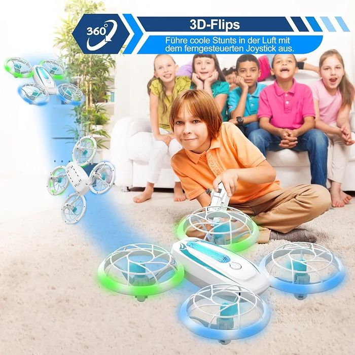 Wipkviey T18 Mini Dron dla Dzieci z Niebieskimi i Zielonymi Światłami