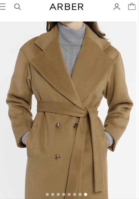 Пальто Arber размер 42 бежево-рыжее