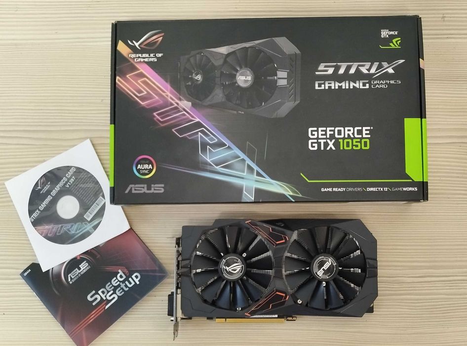 Видеокарта Asus PCI-Ex GeForce GTX 1050 ROG Strix OC 2GB