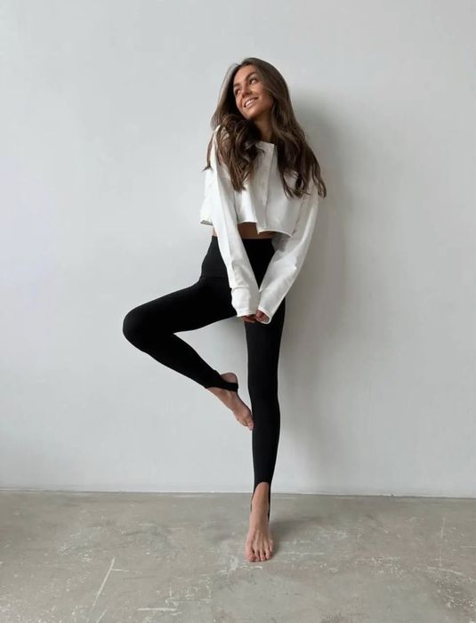 Лосины со штрипками утяжка