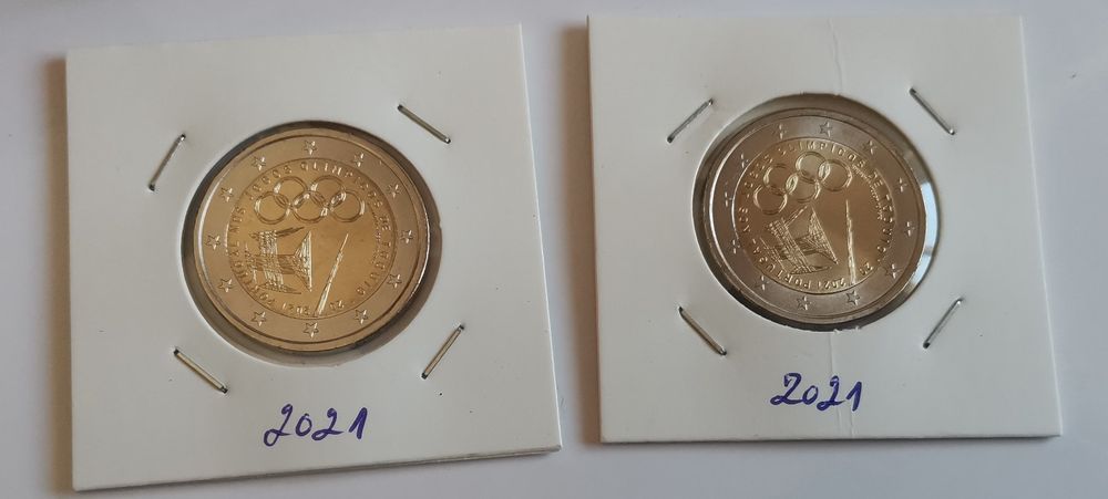 Moeda 2021 - comemorativa 2€ - Jogos Olímpicos Tóquio