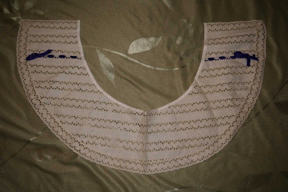 Kołnierz kołnierzyk koronkowy ecru kremowy beżowy do sukienka suknia