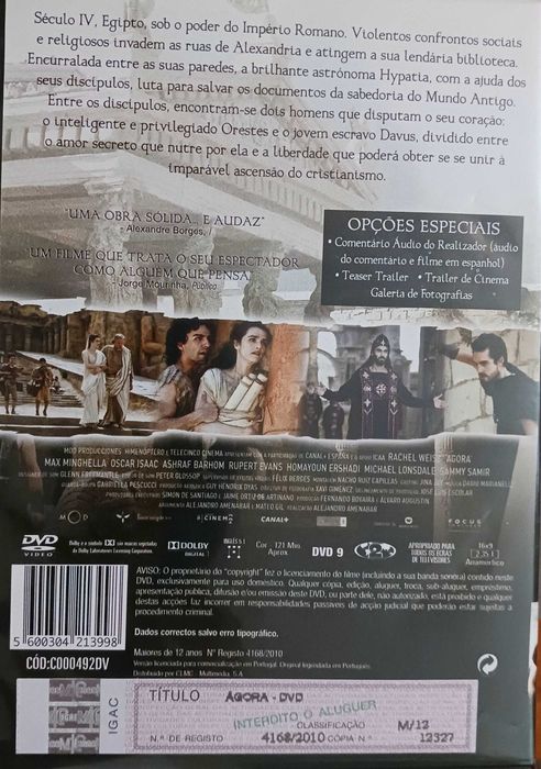 Alejandro Amenabar. Agora.