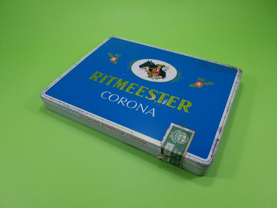 Caixa charutos Ritmeester Corona ideal para coleção