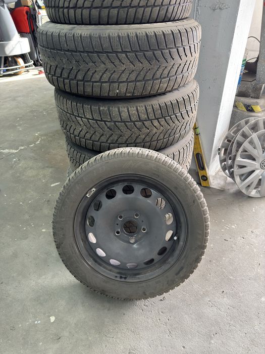Комплект коліс диски шини ковпаки VW R16 Golf