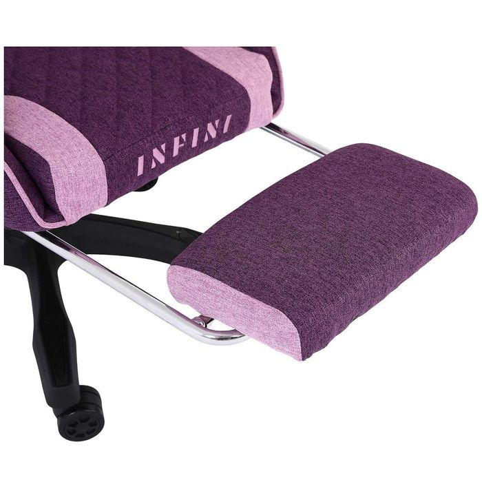 Fotel Gamingowy z podnóżkiem INFINI Core Purple
