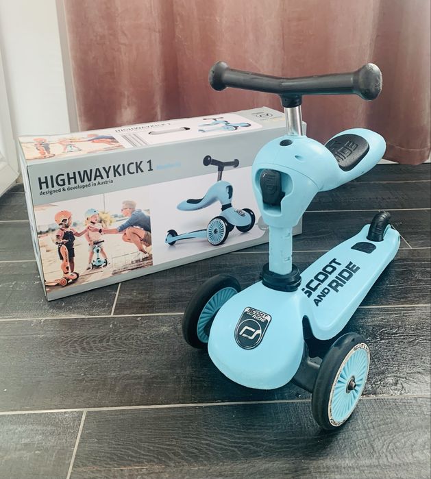 Scoot And Ride Highwaykick 2w1 Jeździk i hulajnoga 1-5 lat BlueBerry