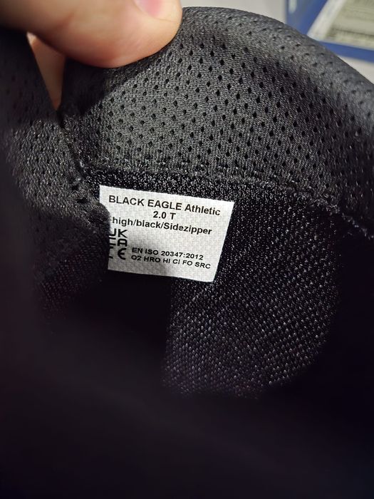 Botas haix Black eagle athletic 2.0t high sidezipper fecho