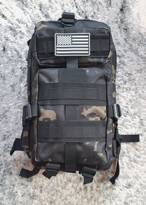 Plecak taktyczny khaki lub czarny 25l