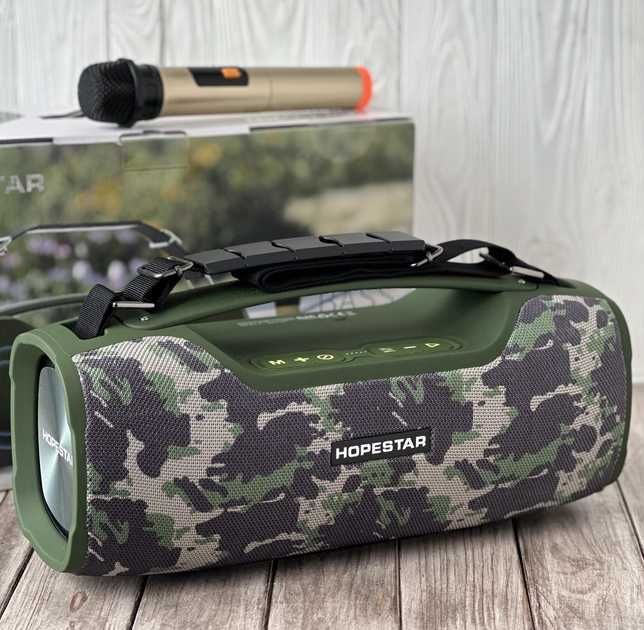 Портативна Bluetooth колонка Hopestar A6 PRO 55 ВТ ОРИГИНАЛ (40 см)