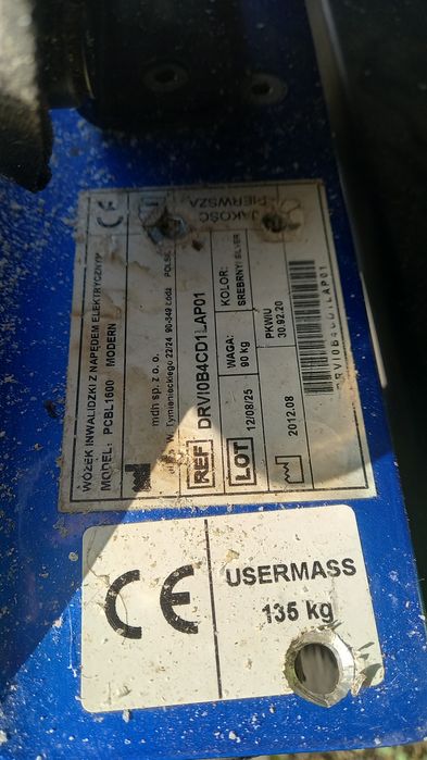 Wózek inwalidzki elektryczny.  Zapewniam  transport