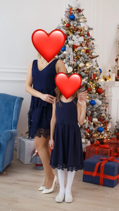 Фемелі лук ( жіноча сукня розмір S дитяча 134-140  на вік 8-10 років)