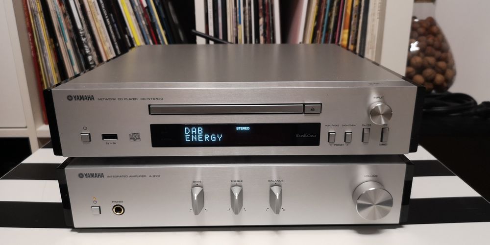 Zestaw Yamaha A-670 + CD-NT670 pilot + kolumny