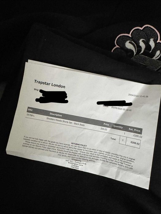 Dres Trapstar shooters black (set)