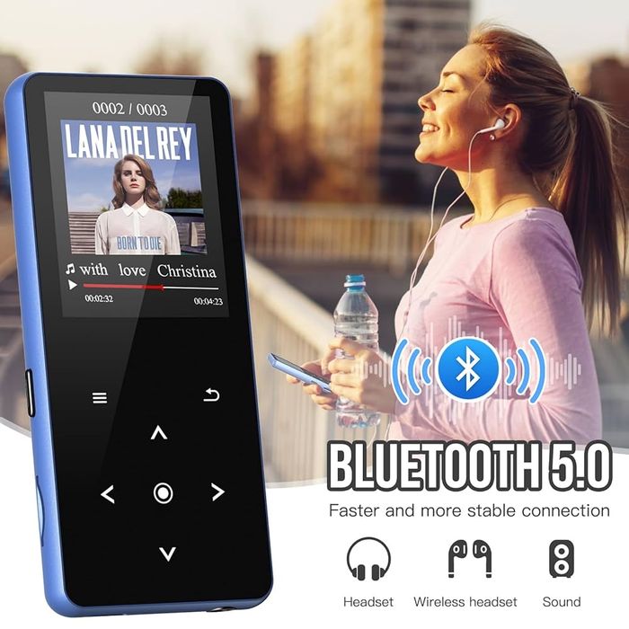 32 ГБ MP3-плеєр Bluetooth 5.0, музичний плеєр Hi-Fi
