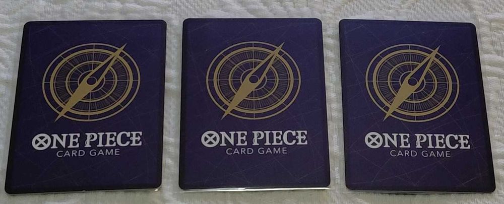 Lote De 3 Cartas One Piece TCG PRB01 SEC Japonês