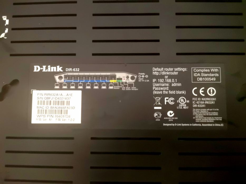 Wi-Fi роутер D-Link dir-632