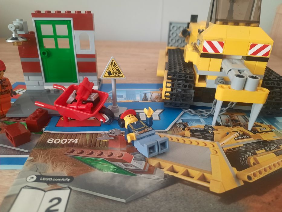 Klocki lego spychacz 60077