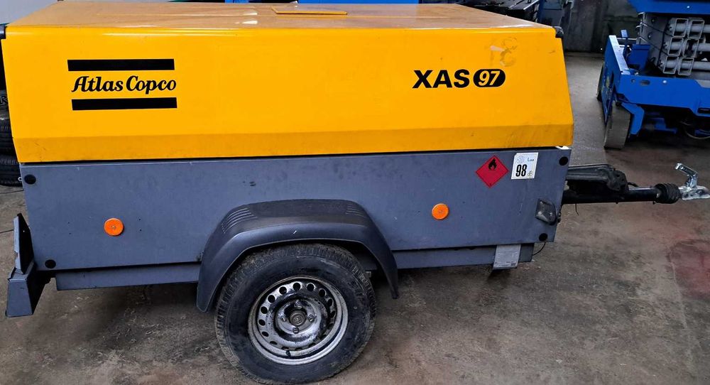 Kompresor sprężarka ATLAS COPCO XAS 97 DD 14r. zarejestrowany PL, OC