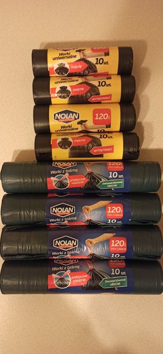 Worki 120l pakiet 8op