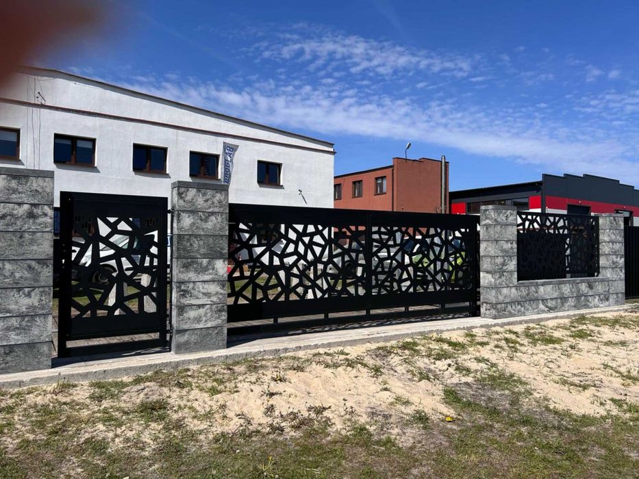 Brama przesuwna CNC 4mx1,50m ocyk+kolor.Producent