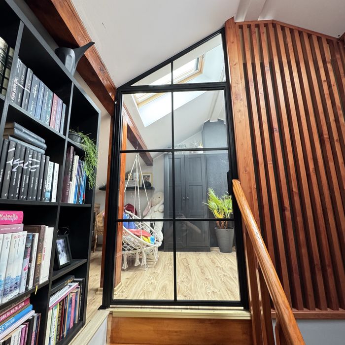 Drzwi Loft ze stali malowane proszkowo