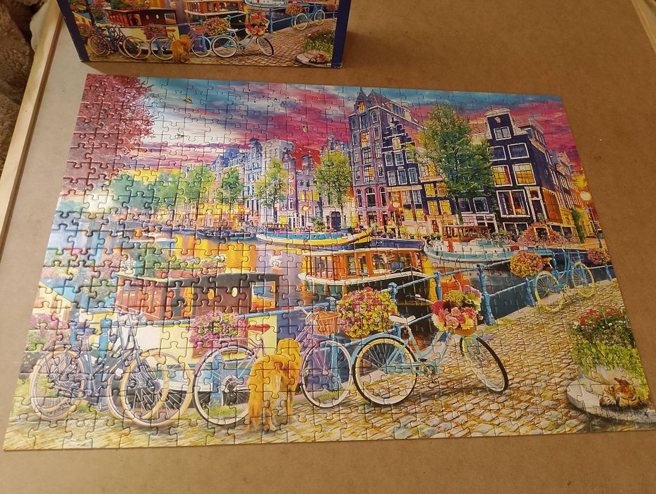 Puzzle Trefl 2x1000 i 2x500 kompletne stan bdb