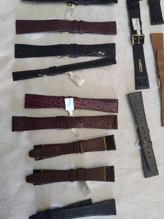 Braceletes de couro genuino de marca Hirsch