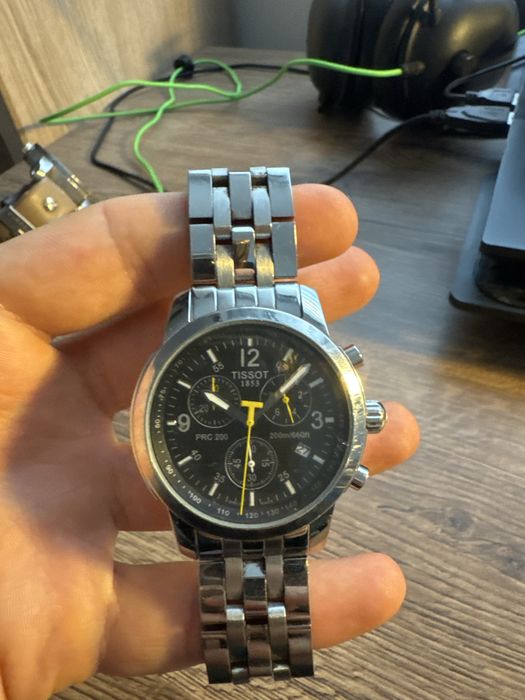 Zegarek Tissot PRC 200 Chronograph Czarny/Stal nierdzewna  Ø40 mm