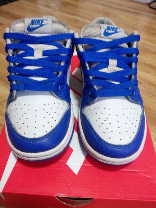 Buty Nike dunk low white racer blue
