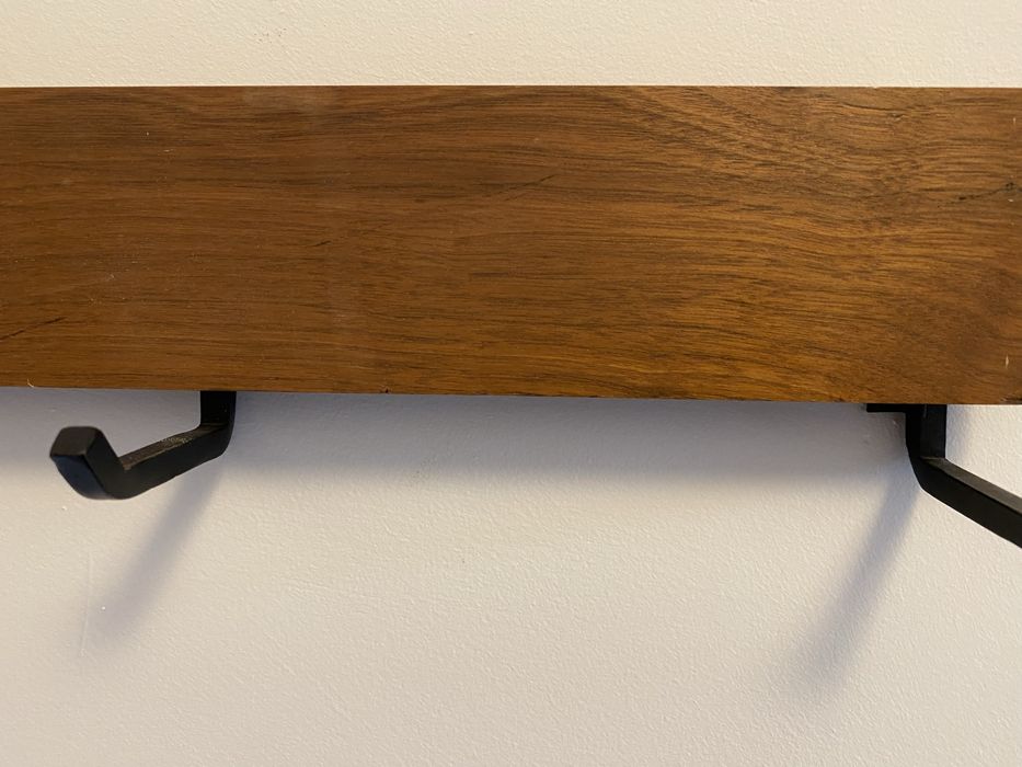 Wieszak scienny mid century, teak, skandynawski