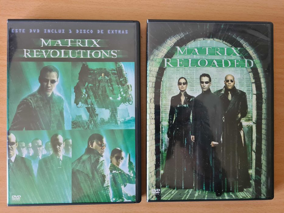 3 Filmes de "Matrix": "Matrix Revolutions" e "Matrix Reloaded" em DVD