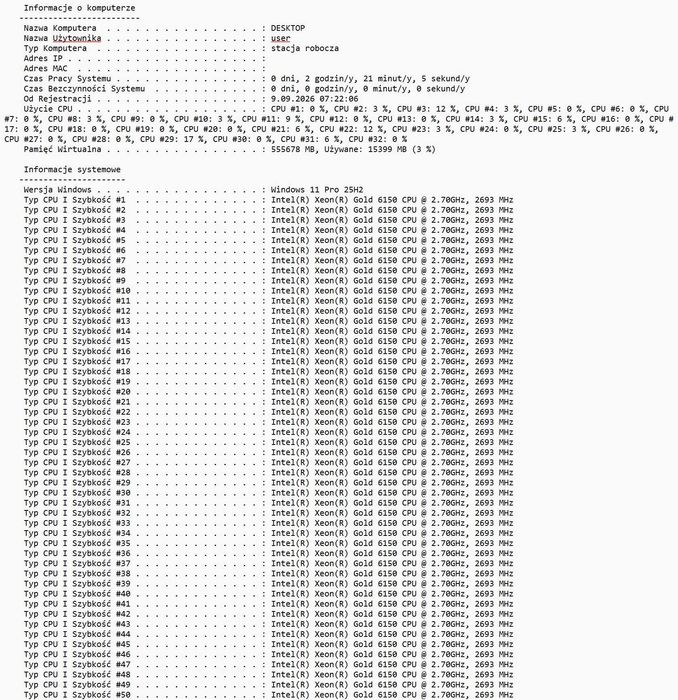 Stacja robocza/Workstation/Komputer_Dell Precision Tower T7920_MEGA Mocny: 2× Xeon Gold 6150_512 GB RAM ECC DDR4_RTX A2000_Kraków_stan perfekt!