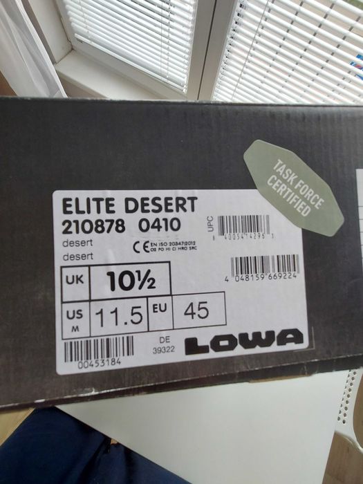 Lova elite desert, 45, uk 10 1/2, US 11,5