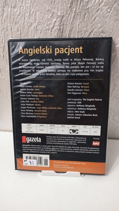 Angielski pacjent DVD