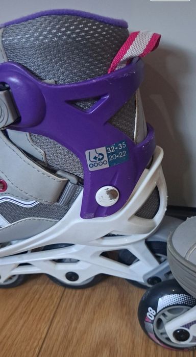 Patins em linha ajustáveis Oxelo nọ 32 a 35 em ótimo estado