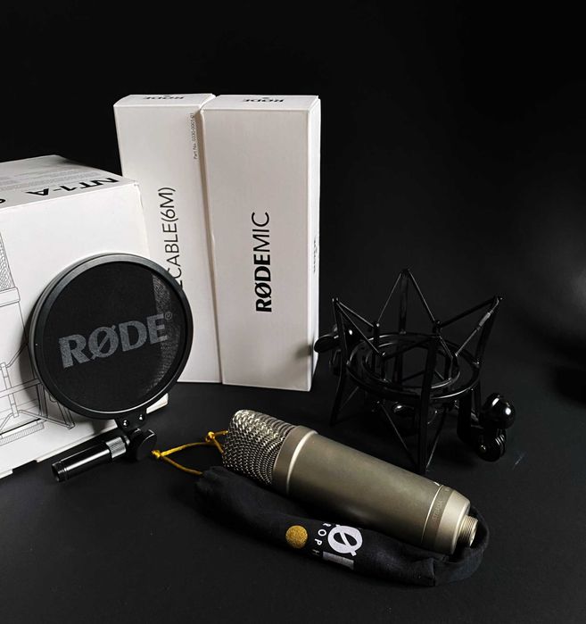 Zestaw mikrofon Rode NT1-A (+ koszyk, pop-filtr, kabel XLR)