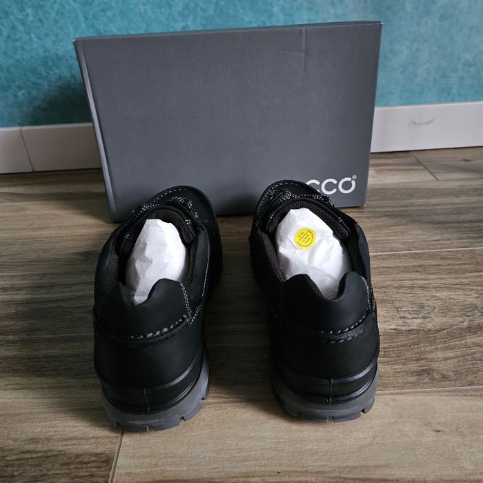 Ecco rugged  track czarne skórzane wodoodporne  46 30cm