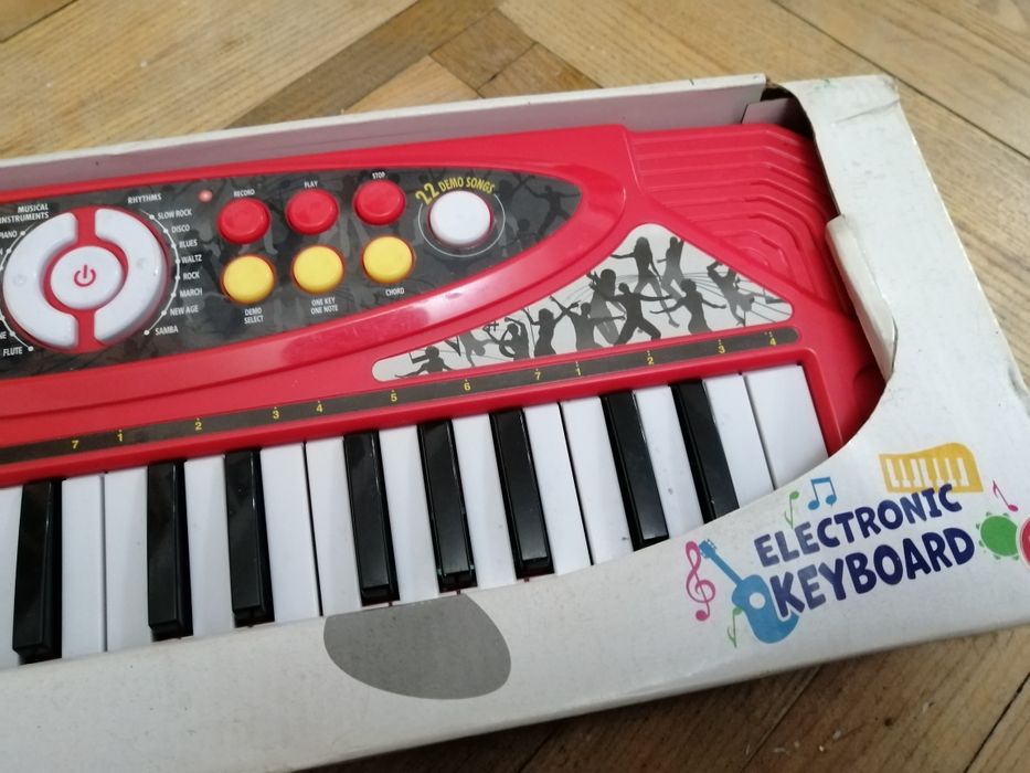 Детский синтезатор пианино electronic keyboard one two fun 589822