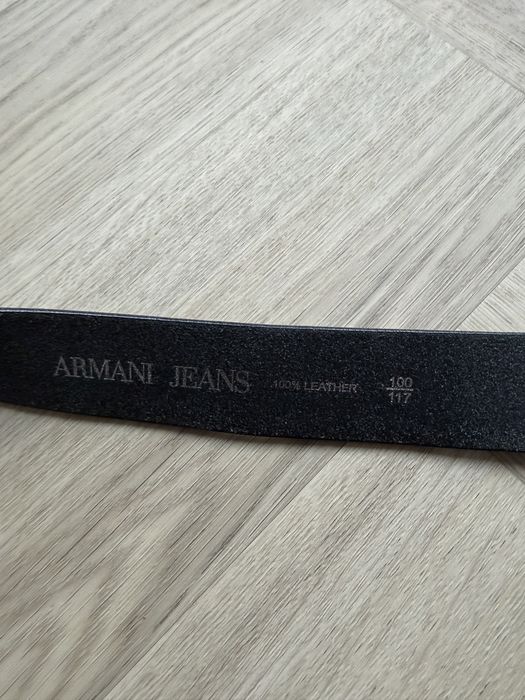Skorzany pasek Armani Jeans