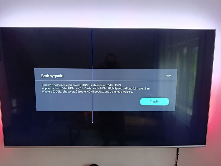 Sprzedam uszkodzony TV Phillips ambilight 65cali LED 4K PUS8857