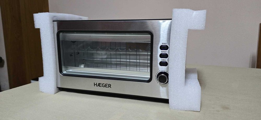 Torradeira HAEGER (Com janela de vidro) NOVA